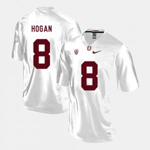 For Men's College Football #8 White Kevin Hogan Stanford Jersey 826942-716