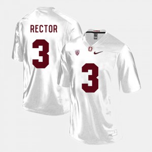 College Football White Michael Rector Stanford Jersey #3 Men 974205-103