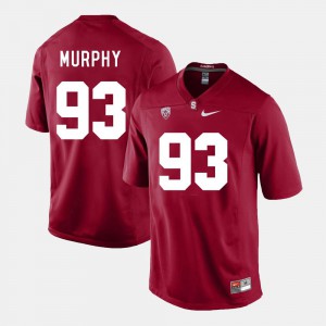 #93 For Men's Cardinal Trent Murphy Stanford Jersey College Football 799354-578