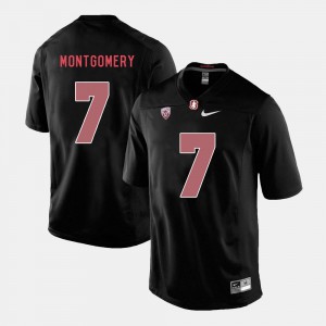 #7 Ty Montgomery Stanford Jersey Black College Football Men 299930-510
