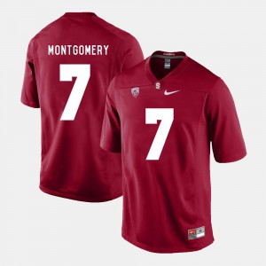 #7 Ty Montgomery Stanford Jersey Mens College Football Cardinal 961479-628