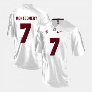 College Football Mens #7 Ty Montgomery Stanford Jersey White 354025-169