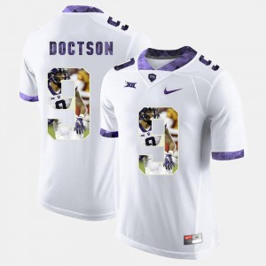 For Men's White #9 High-School Pride Pictorial Limited Josh Doctson TCU Jersey 475678-388