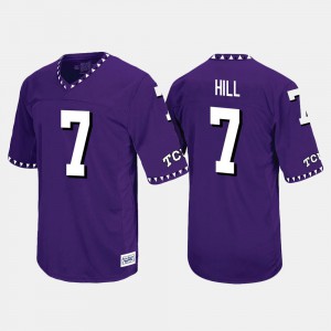 Kenny Hill TCU Jersey Mens Throwback Purple #7 954796-325