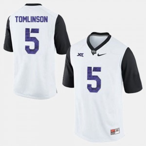 LaDainian Tomlinson TCU Jersey White For Men #5 College Football 552992-501