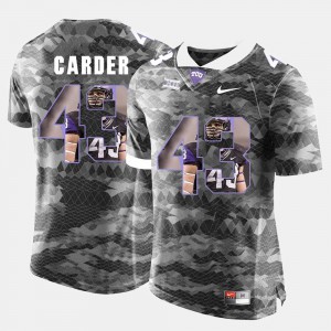 High-School Pride Pictorial Limited For Men Tank Carder TCU Jersey Grey #43 726567-427