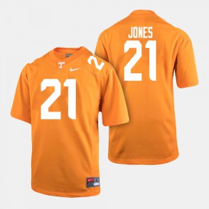 Jacquez Jones UT Jersey #21 For Men's Orange College Football 620137-685