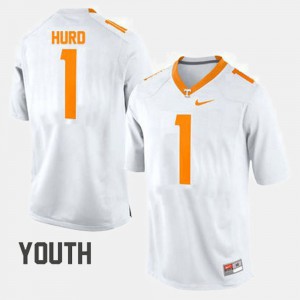 Jalen Hurd UT Jersey #1 White Youth(Kids) College Football 935552-497
