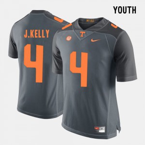 For Kids #4 College Football John Kelly UT Jersey Grey 867719-275