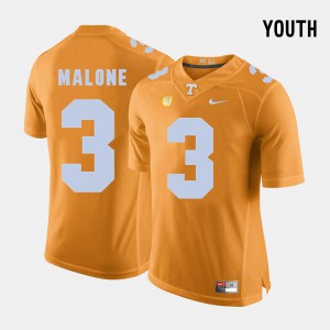Orange Josh Malone UT Jersey For Kids College Football #3 448909-720