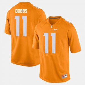 College Football Joshua Dobbs UT Jersey #11 Mens Orange 302593-488