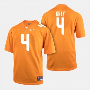 Orange Maleik Gray UT Jersey #4 For Men College Football 494410-917