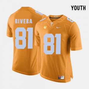 #81 College Football Orange Mychal Rivera UT Jersey Youth 774375-234