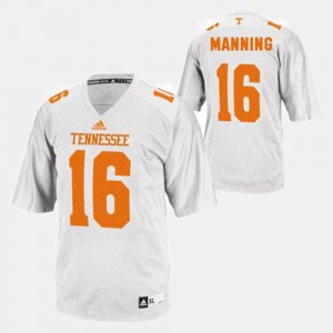 #16 White Peyton Manning UT Jersey College Football Men 475382-450