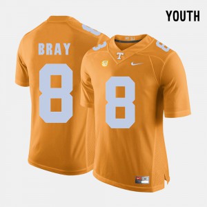 #8 Orange College Football For Kids Tyler Bray UT Jersey 443134-881