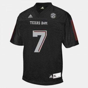 For Men Kenny Hill Texas A&M Jersey College Football Black #7 763064-798