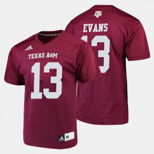 Men's #13 College Football Mike Evans Texas A&M Jersey Maroon 833862-215