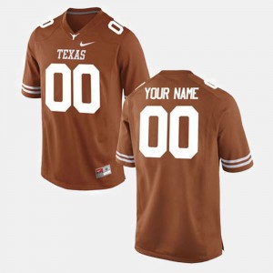 College Football Texas Customized Jerseys For Men Orange #00 255323-922