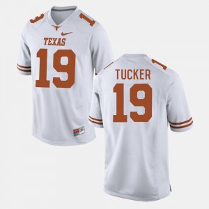 #19 Justin Tucker Texas Jersey College Football Men White 357914-496