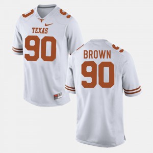 College Football #90 White Malcom Brown Texas Jersey Men 984656-480