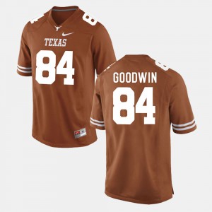 Burnt Orange Marquise Goodwin Texas Jersey For Men's College Football #84 151630-830