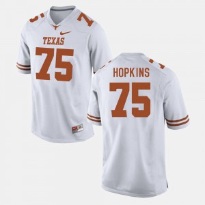 #75 White For Men's Trey Hopkins Texas Jersey College Football 447860-404