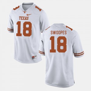 Tyrone Swoopes Texas Jersey For Men #18 White College Football 821558-453