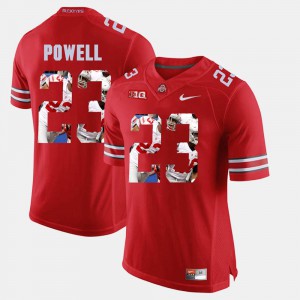 #23 Scarlet Mens Tyvis Powell OSU Jersey Pictorial Fashion 985013-753