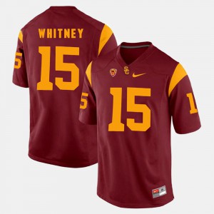 Men's Pac-12 Game Isaac Whitney USC Jersey Red #15 740063-478
