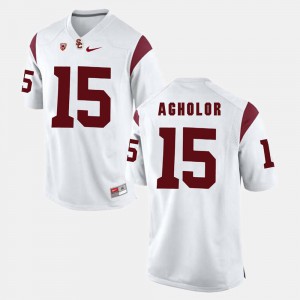 White Nelson Agholor USC Jersey Men #15 Pac-12 Game 220849-899