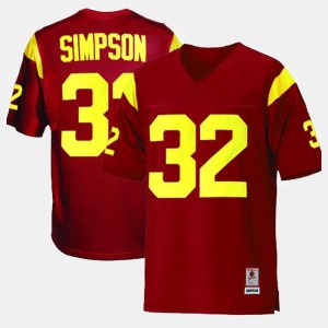 O.J. Simpson USC Jersey Red College Football #32 Youth 278976-686