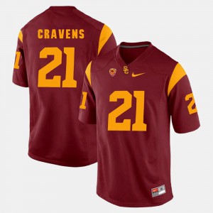 Red Men #21 Pac-12 Game Su'a Cravens USC Jersey 662845-716