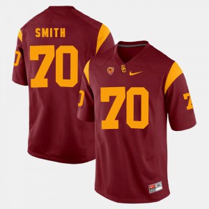 Red #70 Tyron Smith USC Jersey Pac-12 Game Mens 678013-680