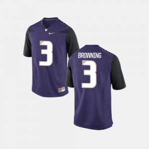 College Football Purple For Men's Jake Browning Washington Jersey #3 854573-237