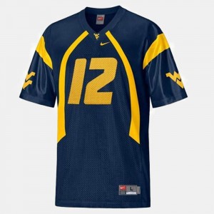 #12 Blue Youth College Football Geno Smith WVU Jersey 124823-840