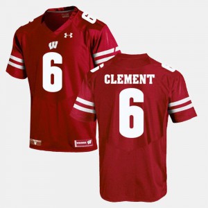 Alumni Football Game Red #6 Corey Clement Wisconsin Jersey Men's 917612-875