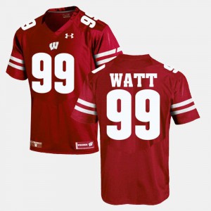 Red J.J. Watt Wisconsin Jersey Alumni Football Game For Men #99 637689-644