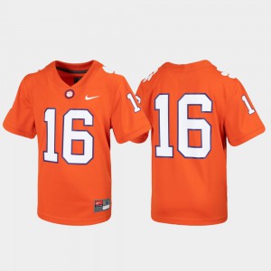 Youth(Kids) #16 Orange Untouchable Clemson Jersey Football 539446-982