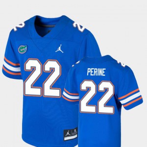 #22 College Football Youth(Kids) Game Royal Lamical Perine Gators Jersey 186744-334