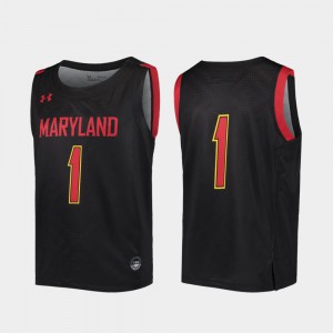 Replica Maryland Jersey College Basketball Youth(Kids) Black #1 794290-798