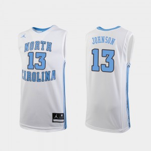 Cameron Johnson UNC Jersey College Basketball #13 Replica Youth(Kids) White 546878-818