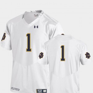 White College Football #1 Notre Dame Jersey Youth Team Replica 297985-677