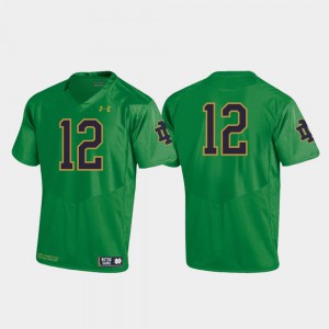 Notre Dame Jersey Replica #12 Football 2019 Kelly Green Youth 858321-946