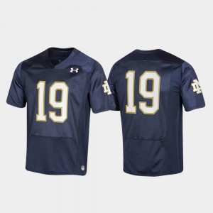 #19 Navy Notre Dame Jersey Replica Youth 998927-678