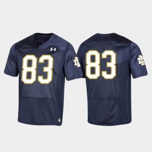 Replica Youth #83 Notre Dame Jersey College Football 2019 Navy 436970-492