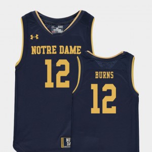 College Basketball Special Games Replica Youth Navy #12 Elijah Burns Notre Dame Jersey 918144-103