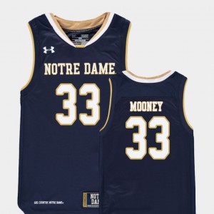 Kids College Basketball #33 John Mooney Notre Dame Jersey Replica Navy 772927-882