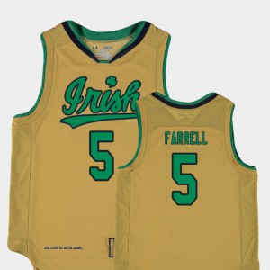 Matt Farrell Notre Dame Jersey College Basketball Special Games #5 Youth Gold Replica 386908-758