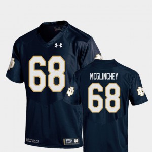 College Football Navy For Kids Replica Mike McGlinchey Notre Dame Jersey #68 263397-142