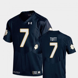 College Football Youth(Kids) Stephon Tuitt Notre Dame Jersey Navy #7 Replica 185707-164